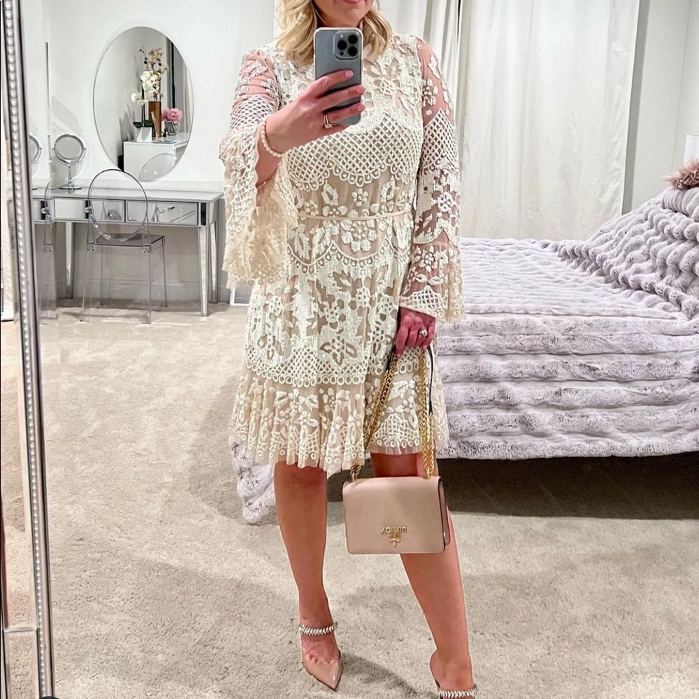 ANTHROPOLOGIE- BHLDN× Needle& Thread Snowdrop Mini